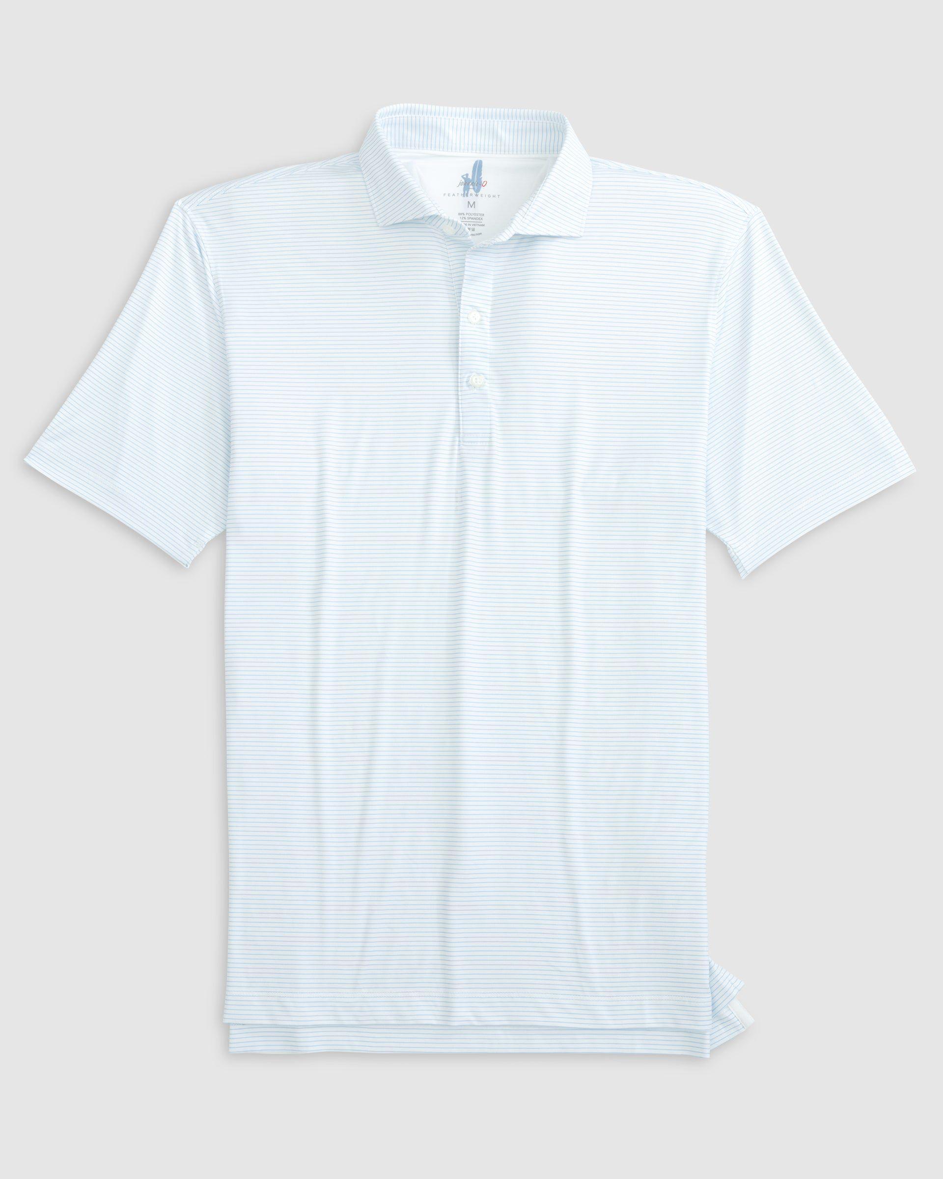 johnnie-O Double Eagle Striped Featherweight Performance Polo Product Image