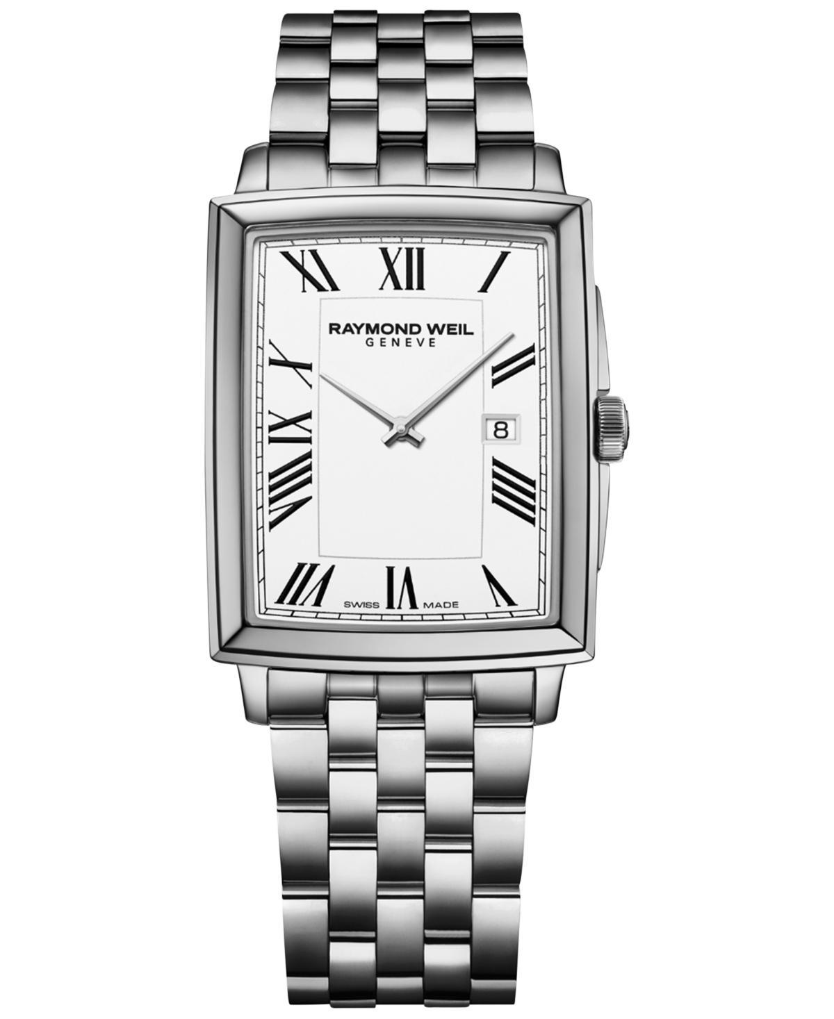 Raymond Weil Mens Swiss Toccata Stainless Steel Bracelet Watch 29x37mm Product Image