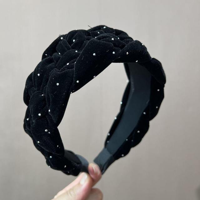 Rhinestone Velvet Headband (Various Designs) Product Image