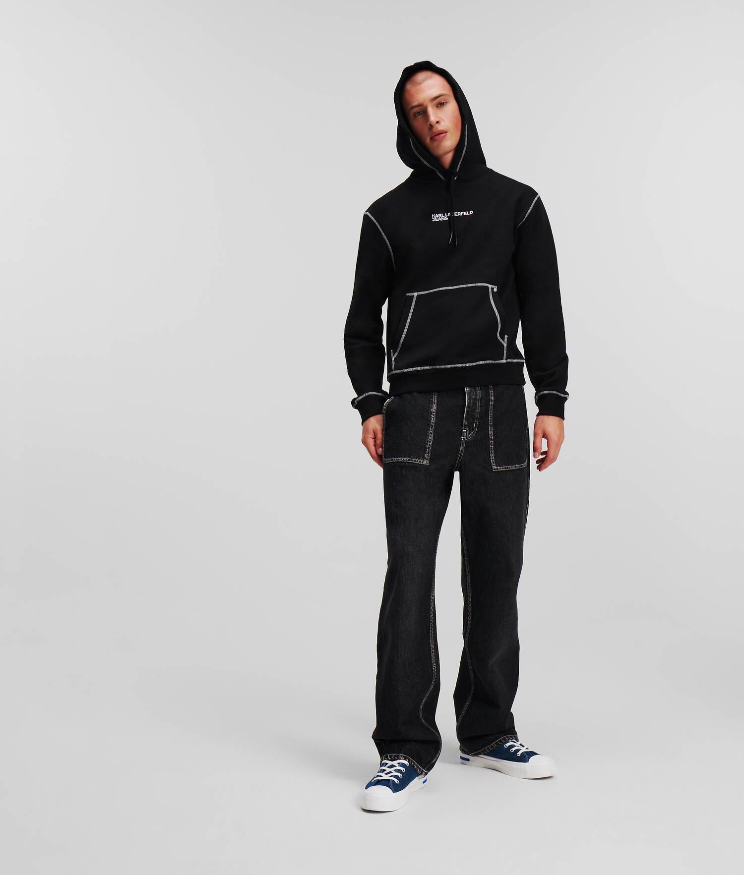 KLJ CONTRAST STITCH HOODIE Product Image