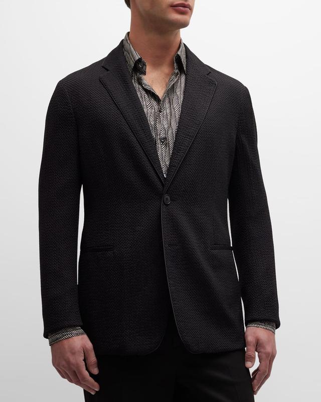 Mens Textured Suit Jacket Product Image