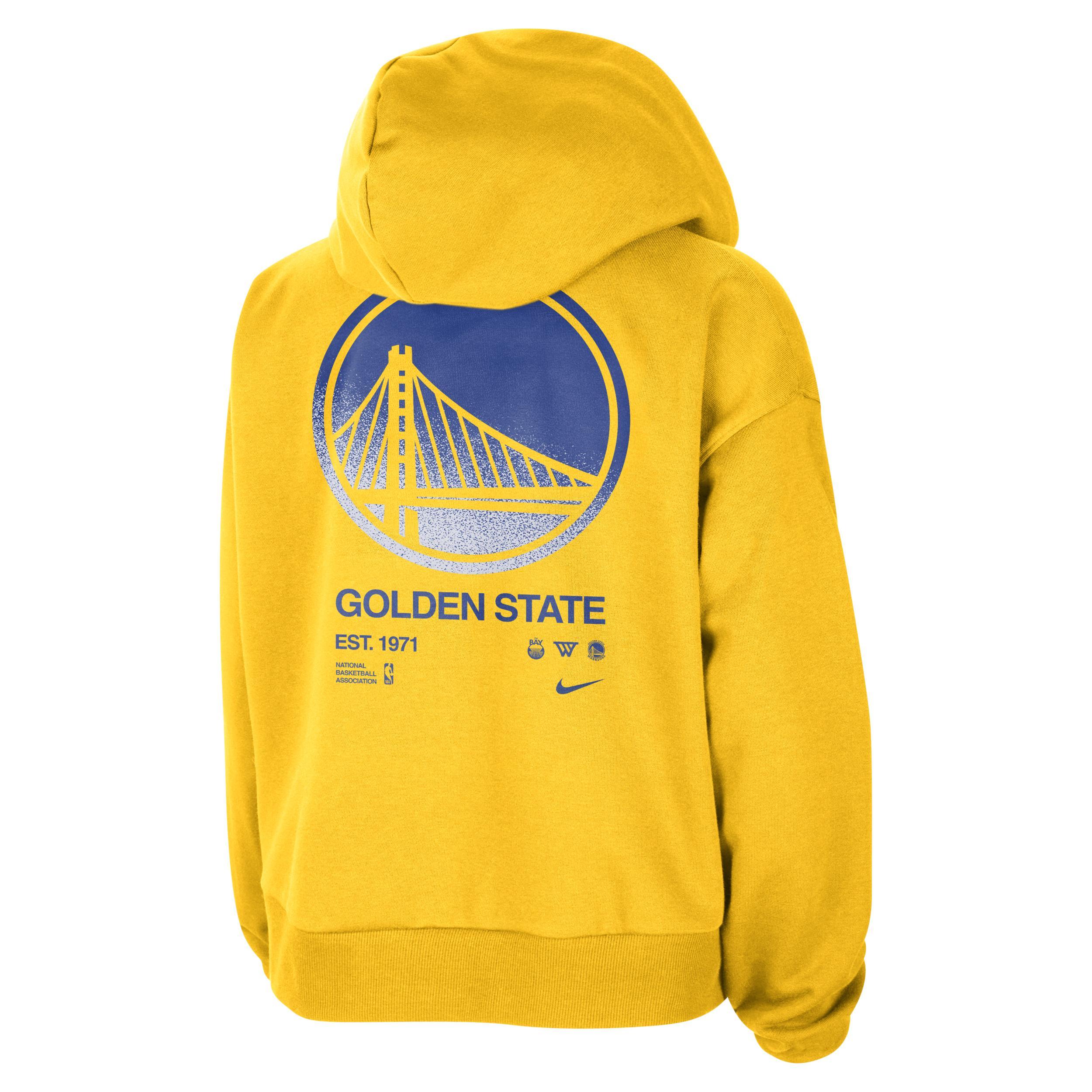 Golden State Warriors Standard Issue Nike Womens Dri-FIT NBA Pullover Hoodie Product Image