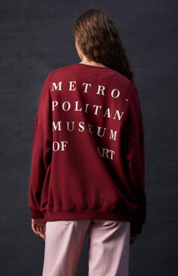 The Met Womens x PacSun Logo Crew Neck Sweatshirt Product Image