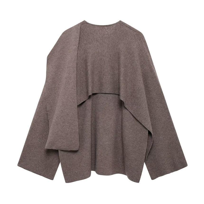 Cowl Neck Asymmetrical Oversized Sweater Product Image