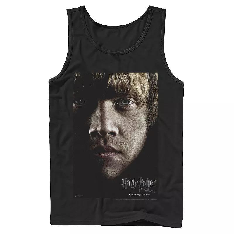 Mens Harry Potter Deathly Hallows Ron Character Poster Graphic Tank Top Product Image