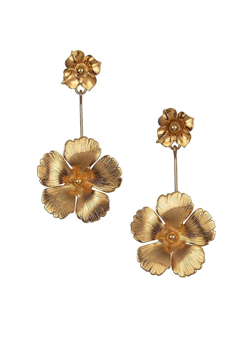 Womens Kalina 18K Gold-Plated Drop Earrings Product Image