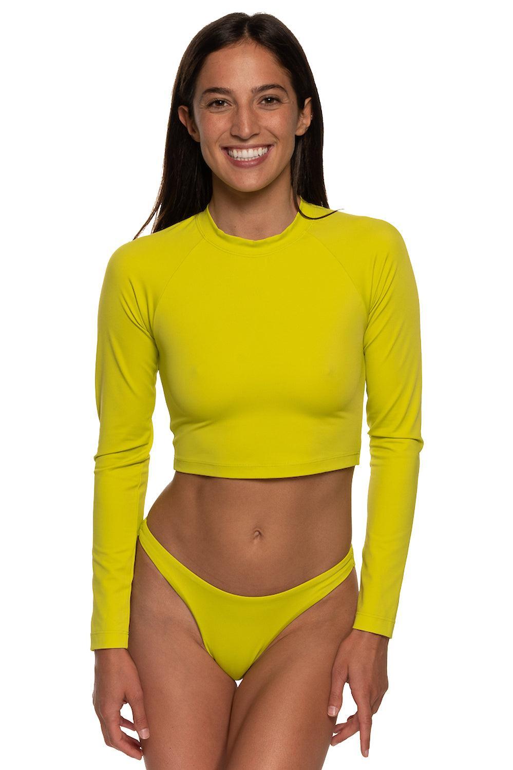 Sale Moana Long Sleeved Crop Rashie Female Product Image