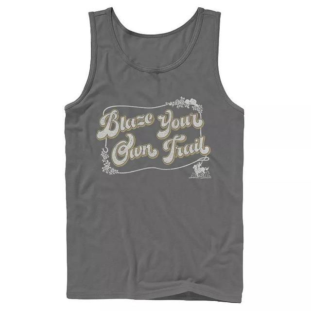 Mens Fifth Sun Blaze Your Own Trail Retro Tank Top Grey Product Image