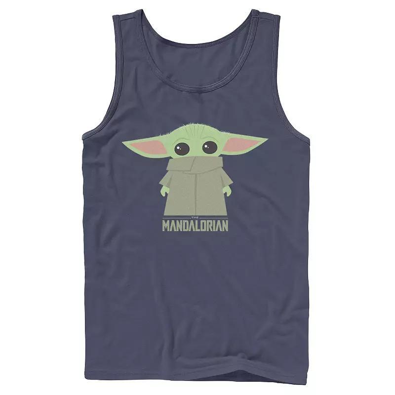 Mens Star Wars The Mandalorian The Child Hidden Face Portrait Tank Top Product Image