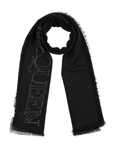 ALEXANDER MCQUEEN Woman Scarf Black Size - Cashmere product image