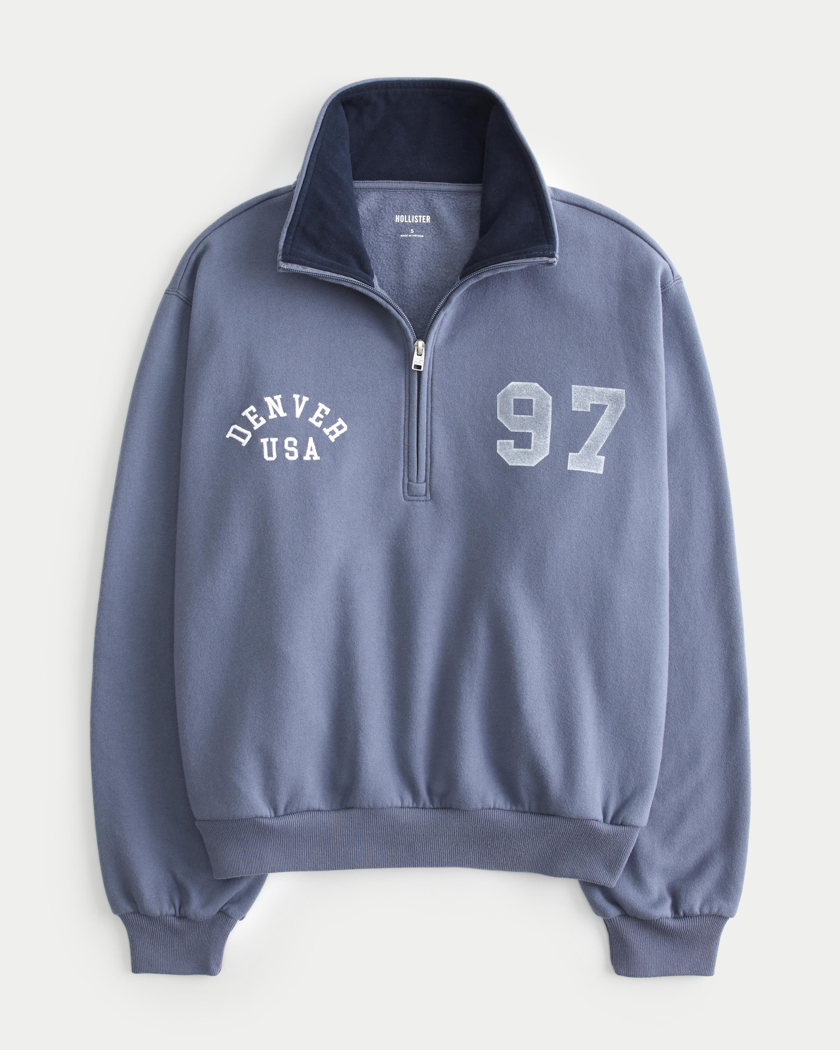 Easy Denver Graphic Half-Zip Sweatshirt Product Image