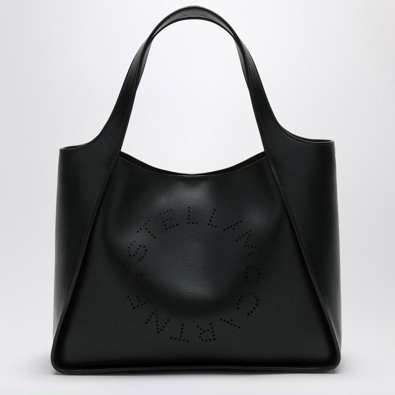 Black Medium Stella Logo Bag Women In Green Product Image