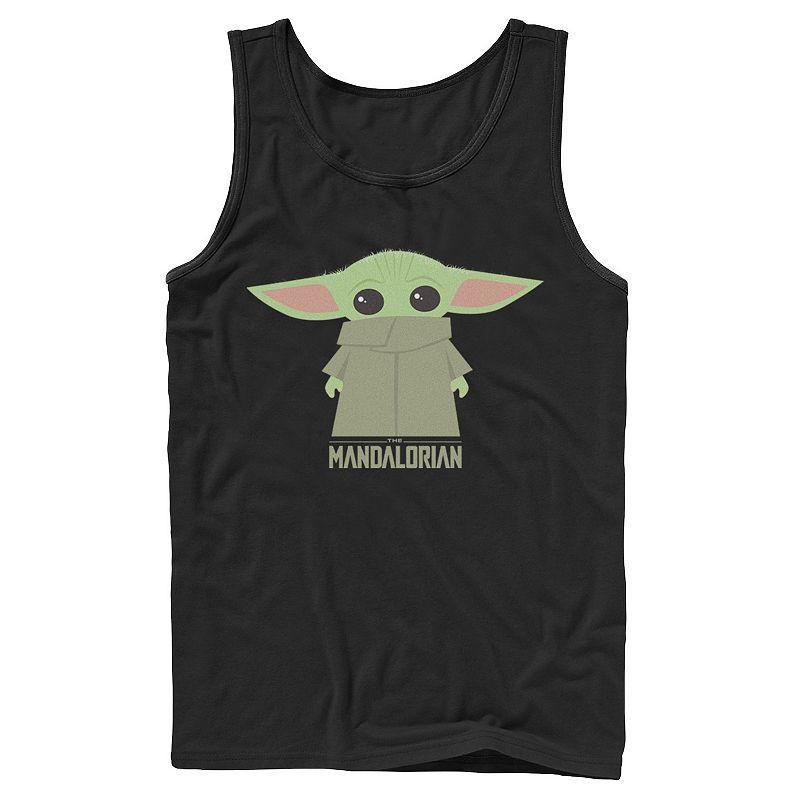 Mens Star Wars The Mandalorian The Child Hidden Face Portrait Tank Top Product Image