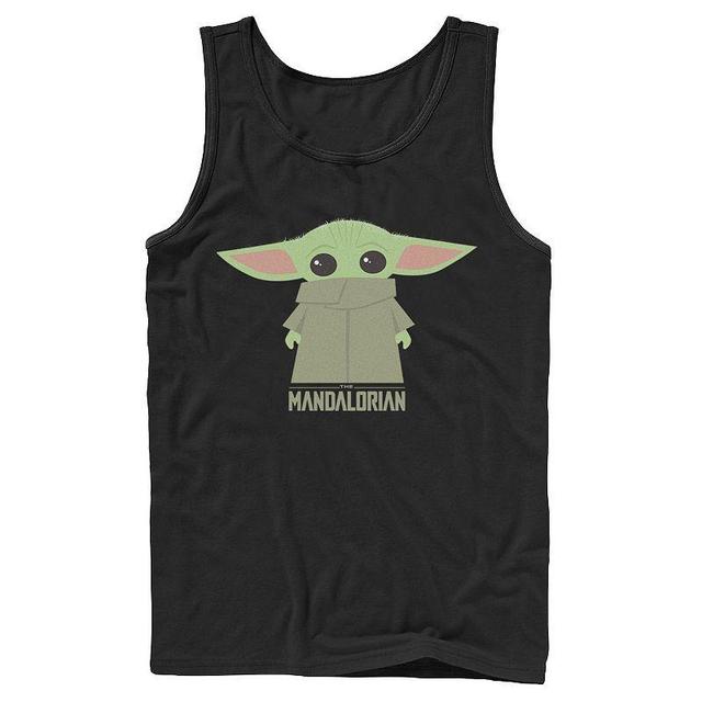 Mens Star Wars The Mandalorian The Child Hidden Face Portrait Tank Product Image