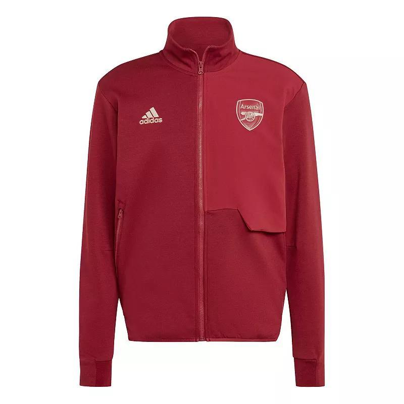 Mens adidas Red Arsenal Anthem Full-Zip Jacket Product Image