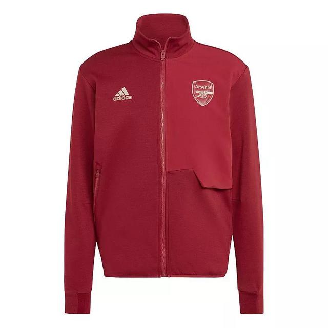 Mens adidas Red Arsenal Anthem Full-Zip Jacket Product Image