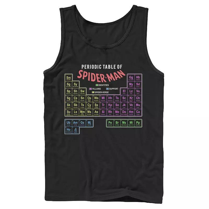 Mens Marvel Periodic Table Of Spider-Man Tank Top, Boys Product Image