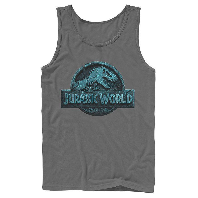 Mens Jurassic World Two Logo Lost In The Deep Tank Top Product Image