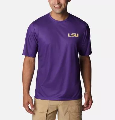 Mens Columbia LSU Tigers Terminal Tackle Omni-Shade T-Shirt Product Image