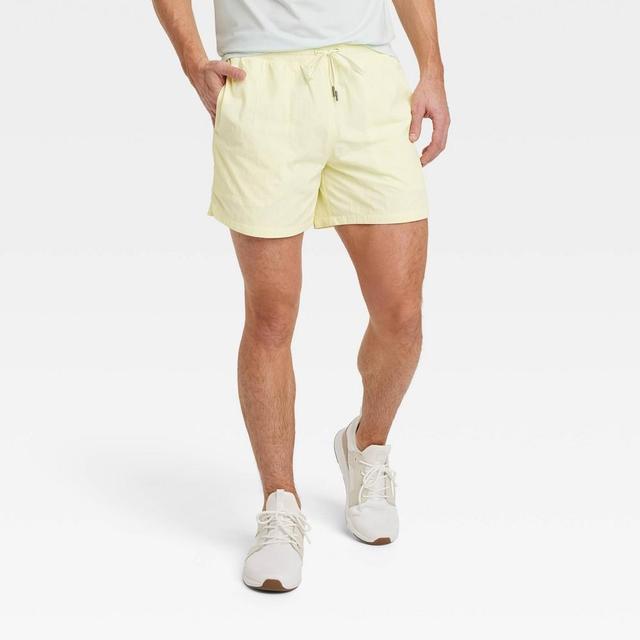 Mens Volley Shorts 6 - All In Motion Yellow L Product Image