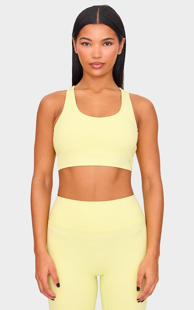 Lime Sculpt Double Layer Padded Sports Bra Product Image