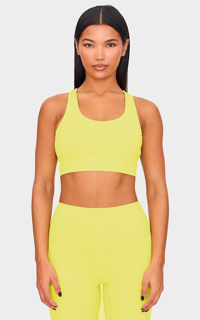 Lime Sculpt Double Layer Padded Sports Bra Product Image