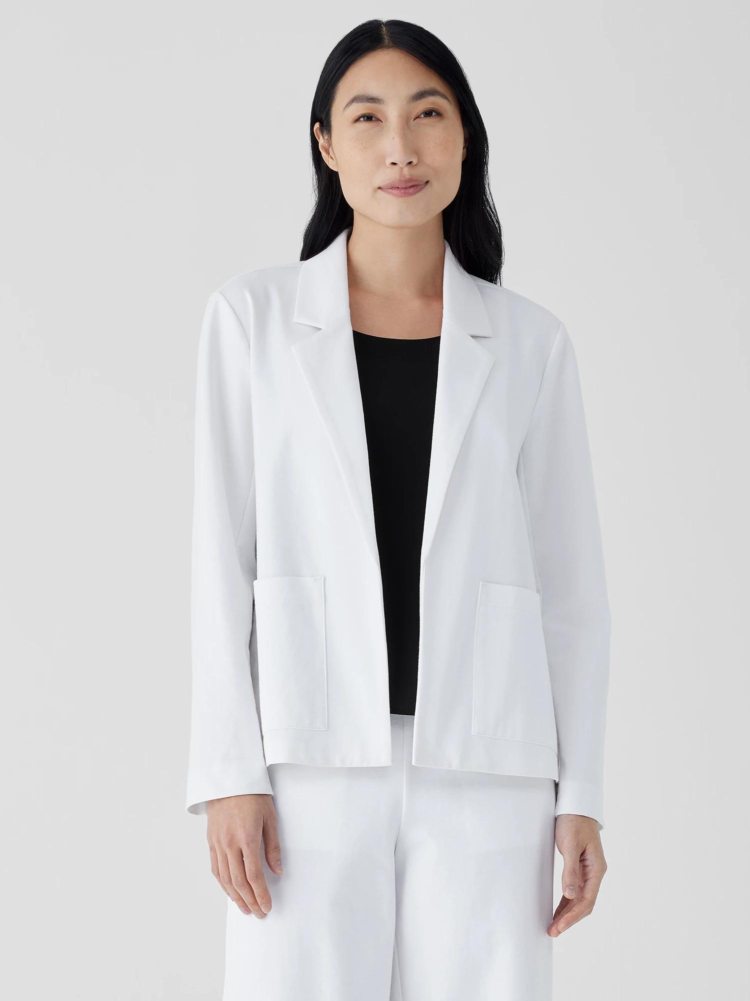 EILEEN FISHER Cotton Ponte Blazerfemale Product Image