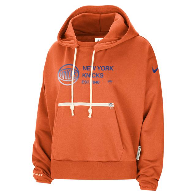 New York Knicks Standard Issue Nike Womens Dri-FIT NBA Pullover Hoodie Product Image