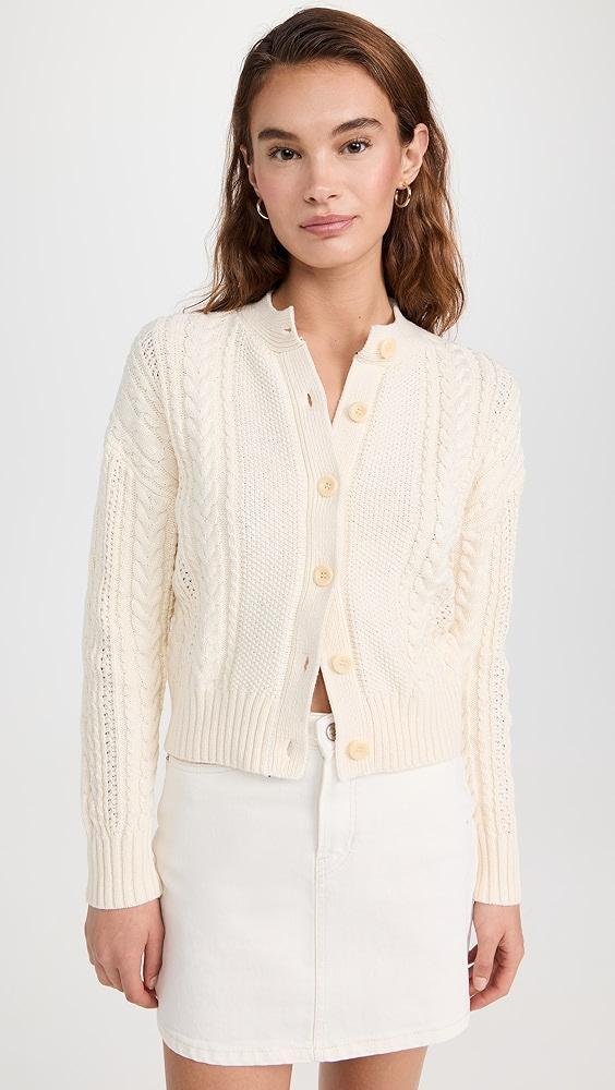 Alex Mill Cable Knit Nico Chunky Cardigan | Shopbop Product Image