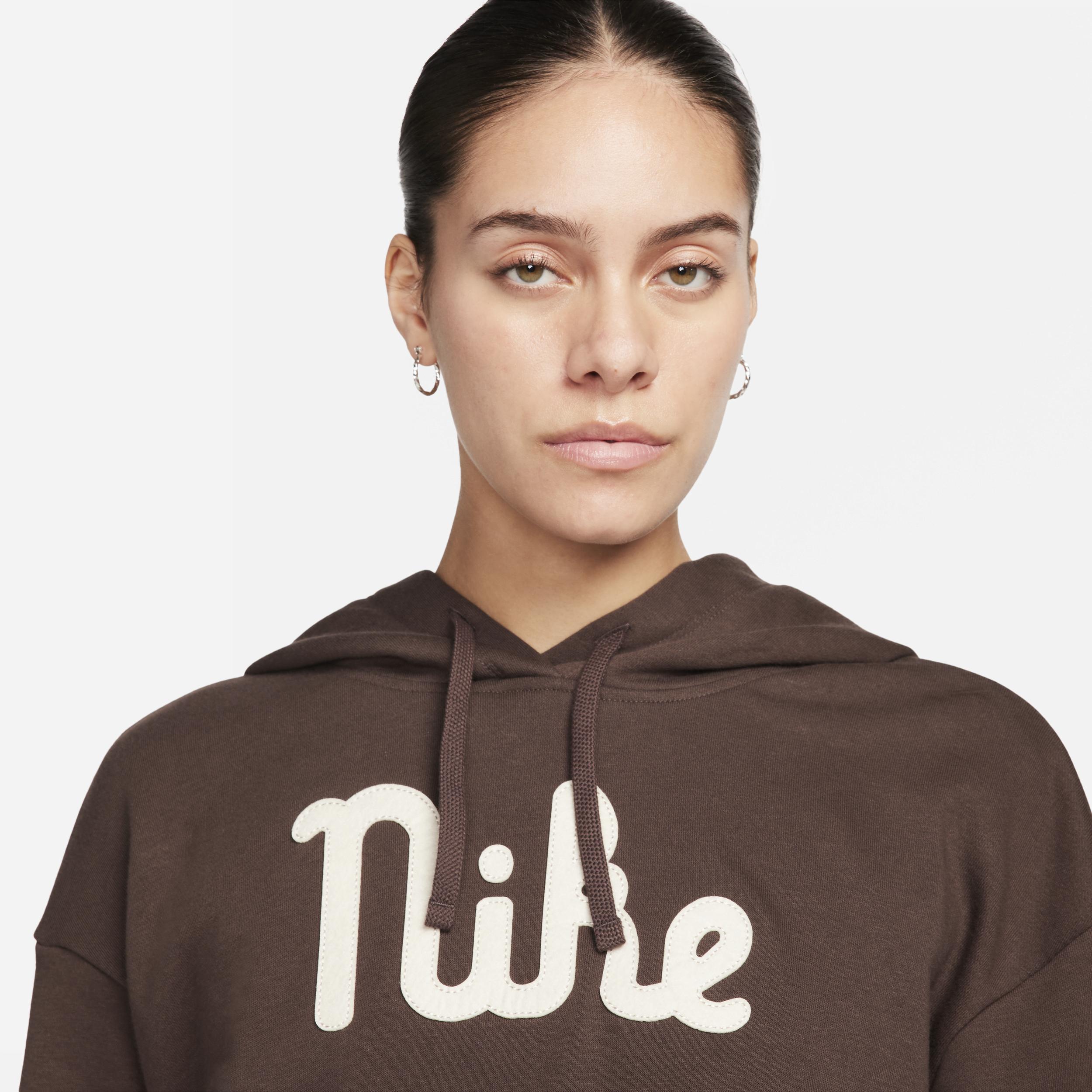 Nike Sportswear Club Fleece Women's Oversized Cropped Hoodie Product Image