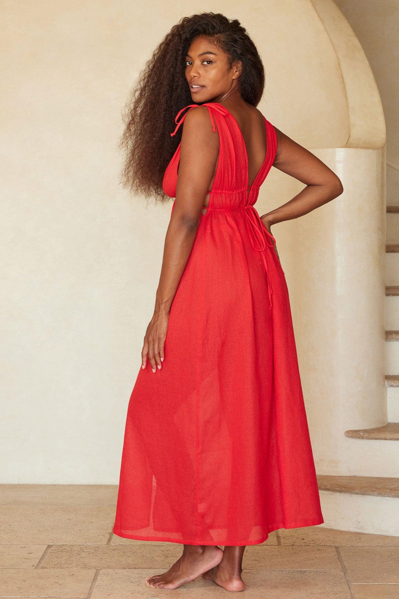 Mallorca Dress - Chili Pepper Product Image