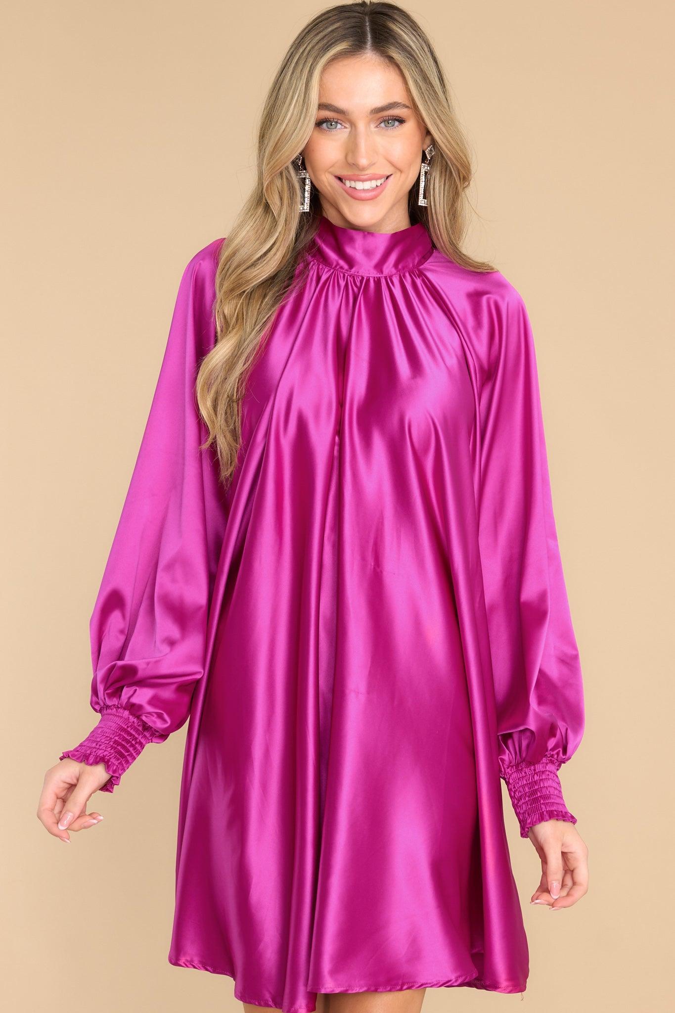 Aura Gift To Us Fuchsia Dress Product Image