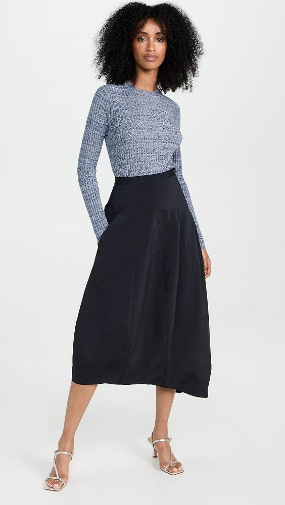 Tibi Nylon Asymmetrical Balloon Skirt | Shopbop Product Image