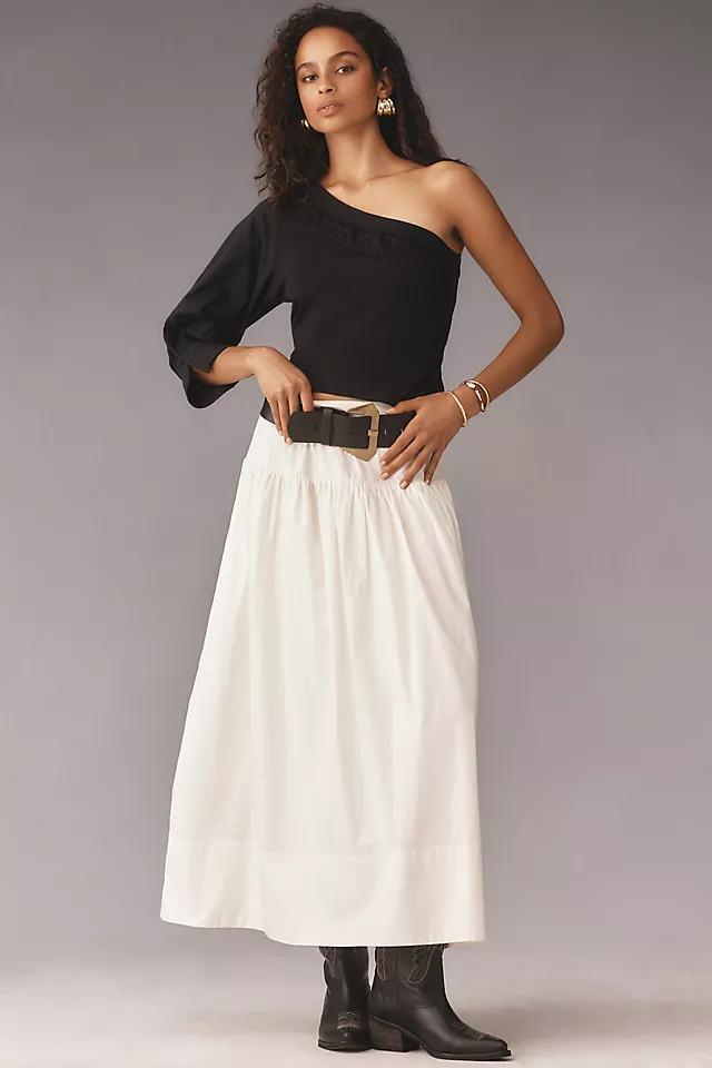 By Anthropologie One-Shoulder Puff-Sleeve Top Product Image