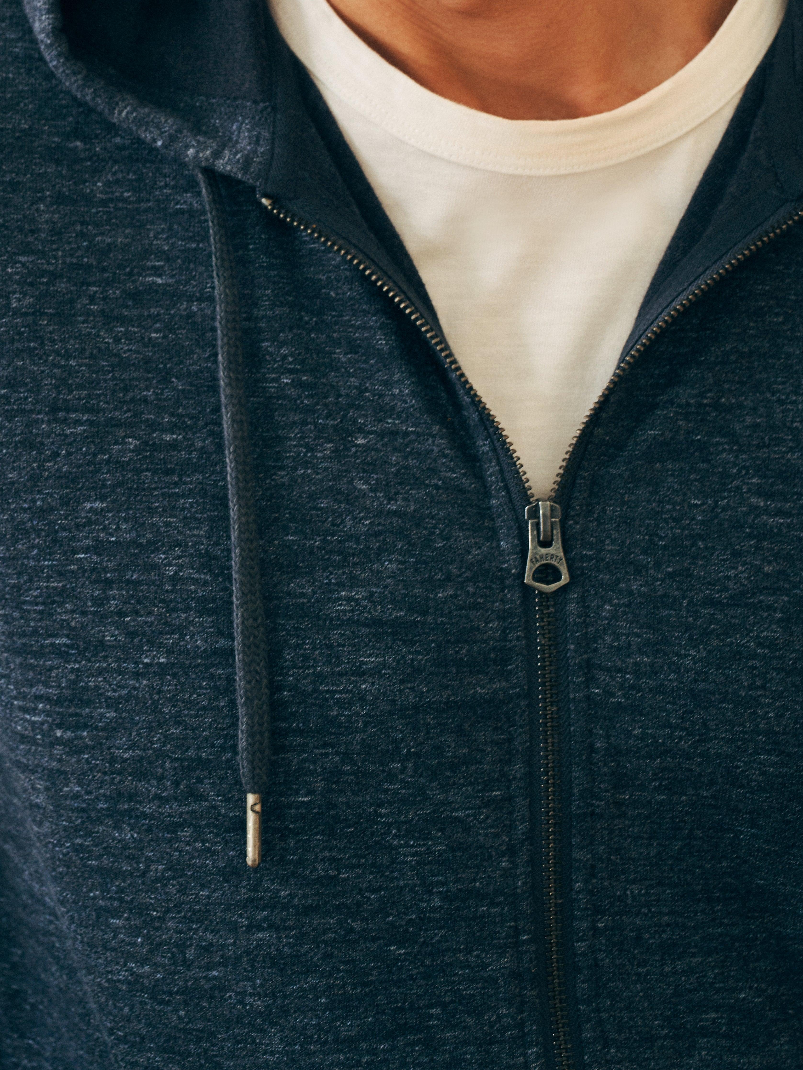 Double Knit Zip Hoodie - Varsity Navy Heather Male Product Image