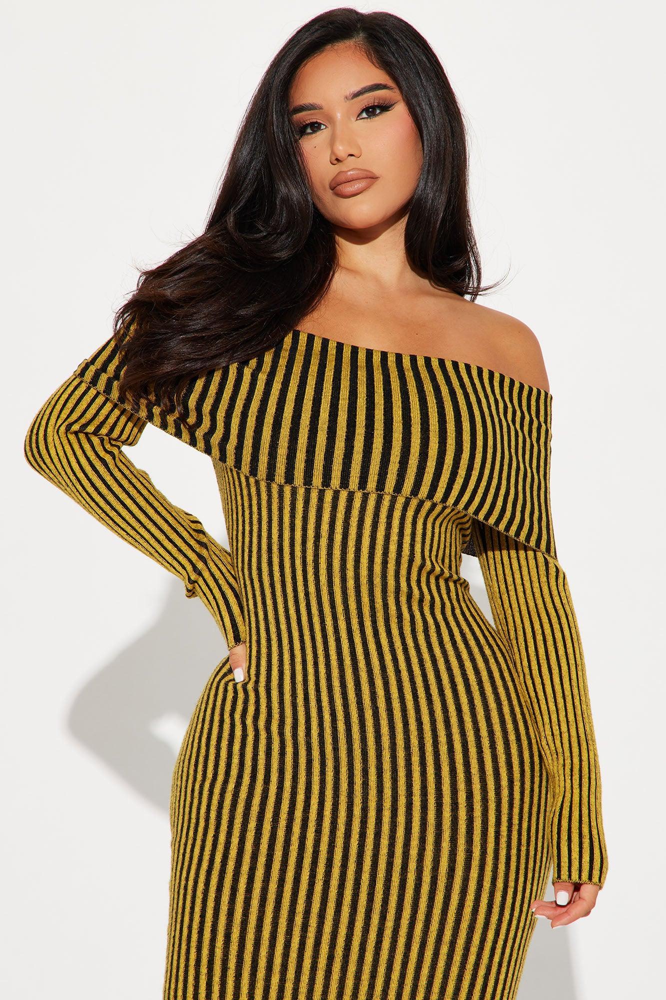 Juniper Sweater Maxi Dress - Mustard Product Image