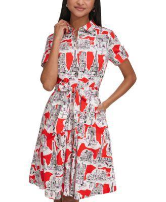 Women's Printed Shirtdress Product Image