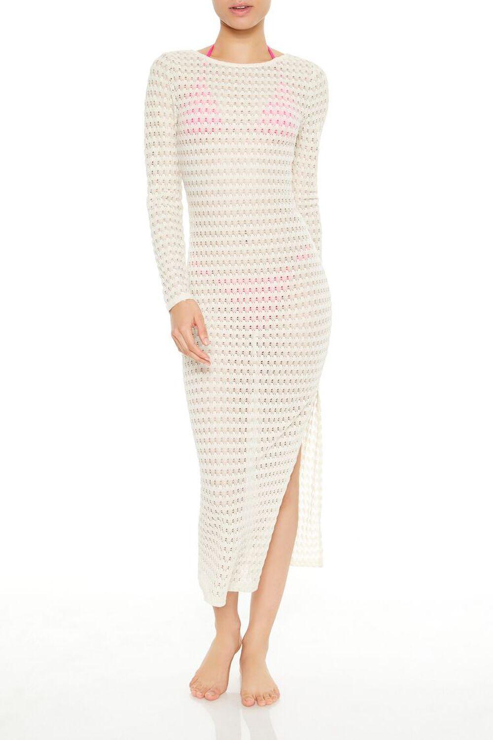 Crochet Swim Cover-Up Dress | Forever 21 Product Image