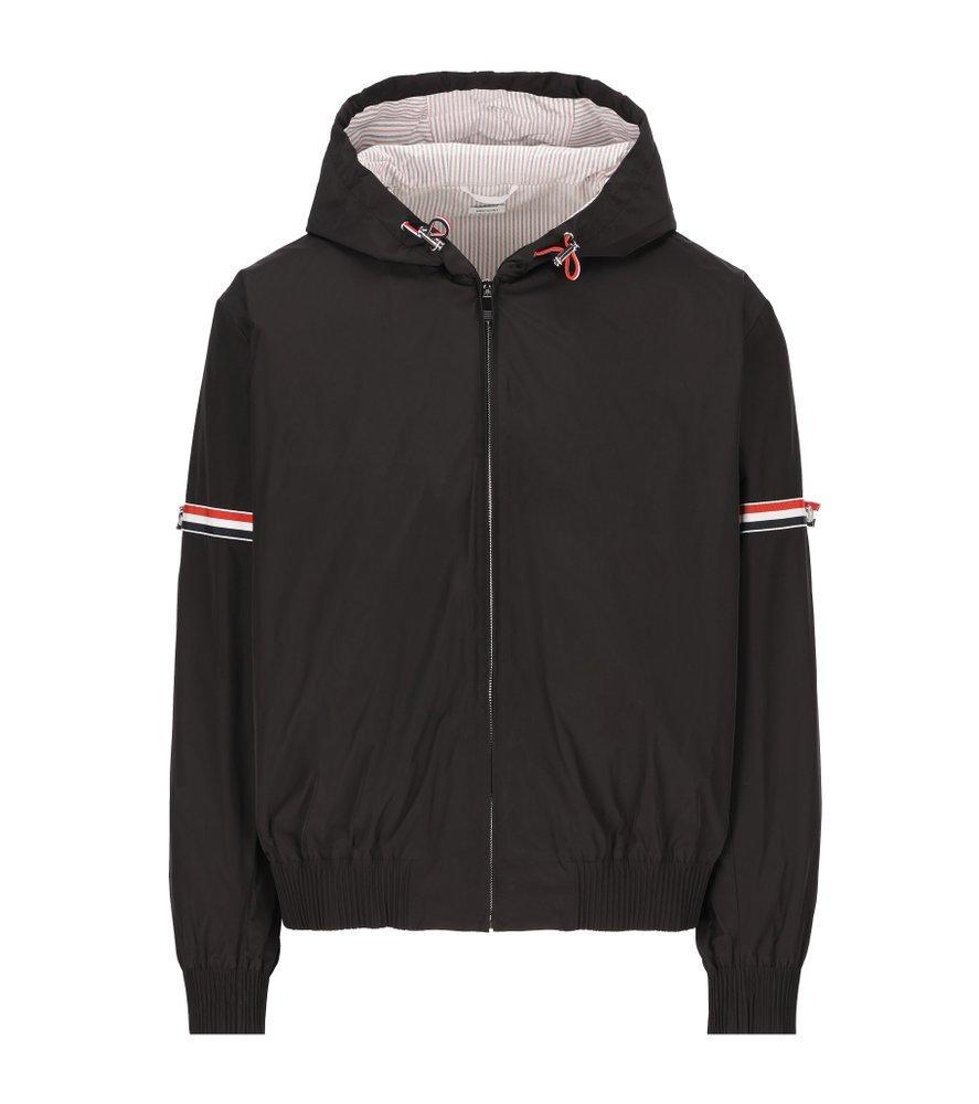 Stripe Detailed Zip In Black Product Image