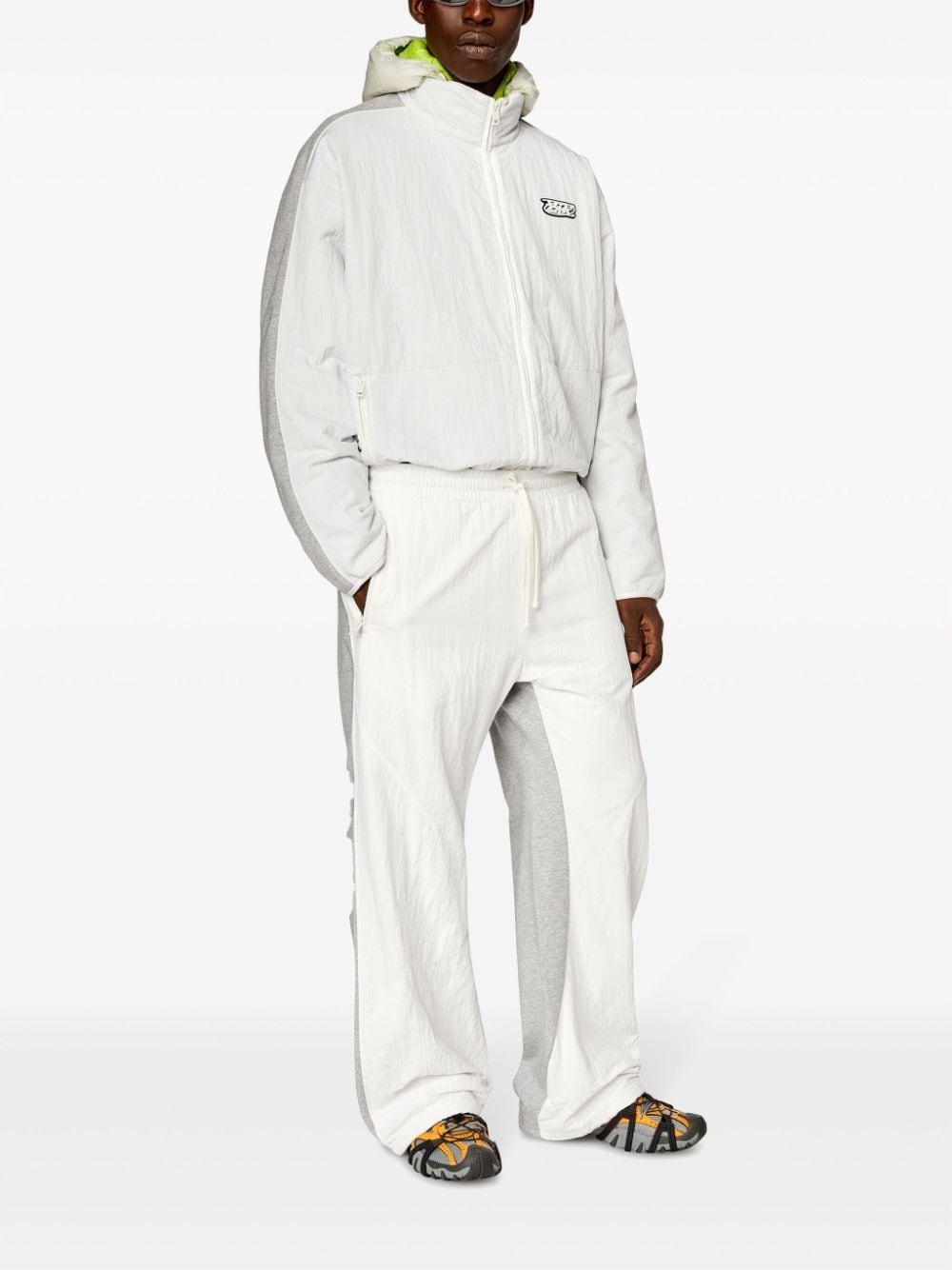 Logo-patch Panelled Track Pants In White Product Image