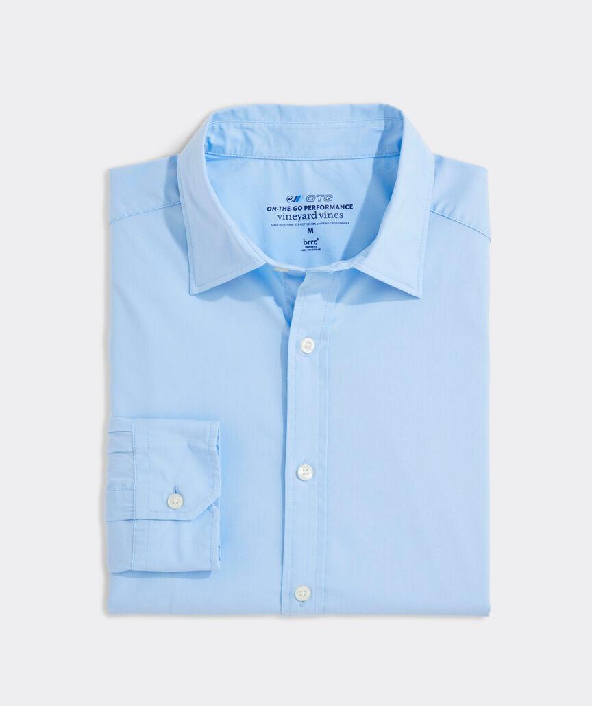 On-The-Go brrrº Solid Spread Collar Shirt Product Image