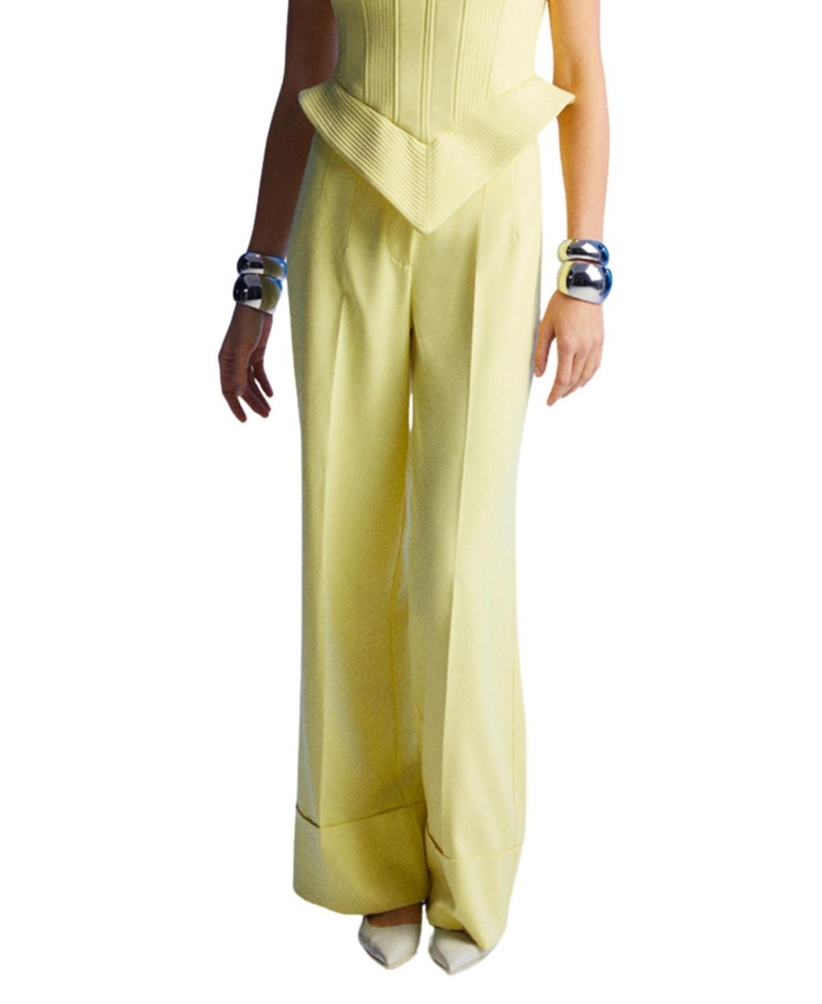 Nocturne Womens High Waist Palazzo Pants Product Image