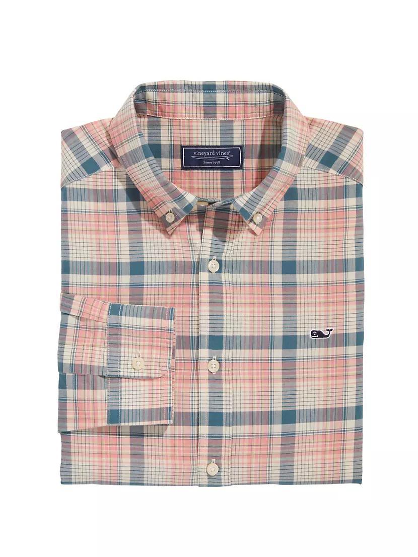 Plaid Madras Cotton Shirt Product Image