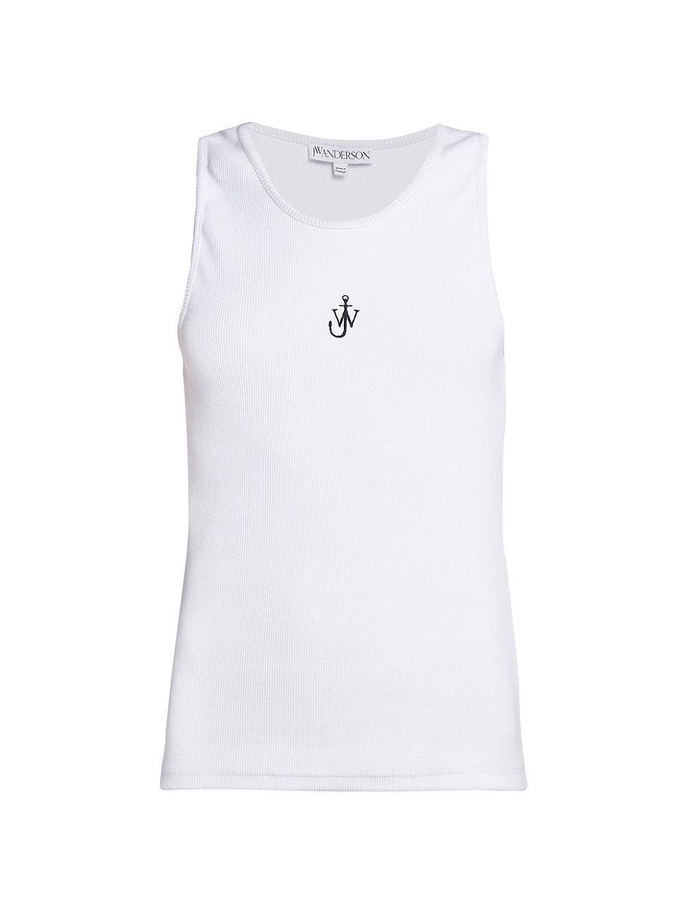 Womens Embroidered Anchor Tank Product Image