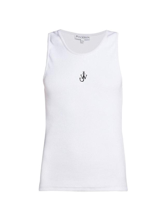 Womens Embroidered Anchor Tank Product Image