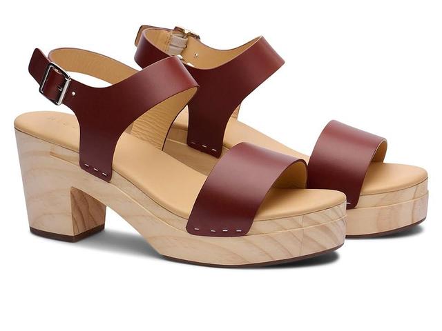 Nisolo All-Day Open Toe Clog (Brandy) Women's Sandals Product Image