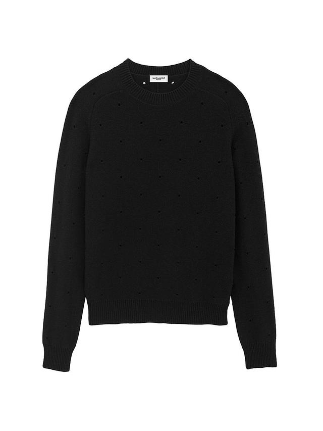 Mens Sweater in Openwork Wool Product Image