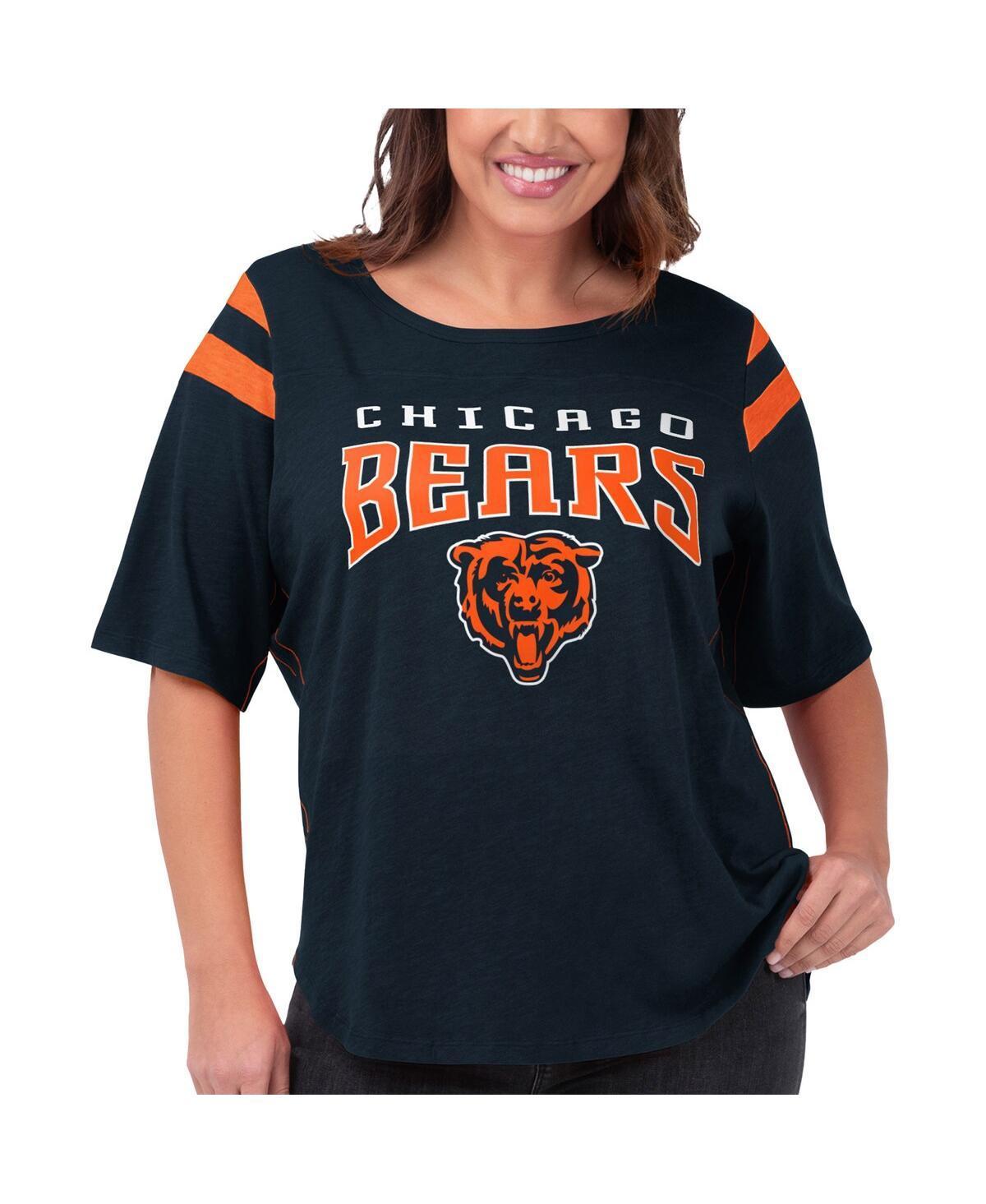 Womens G-III 4Her by Carl Banks Chicago Bears Plus Size Linebacker T-Shirt Blue product image