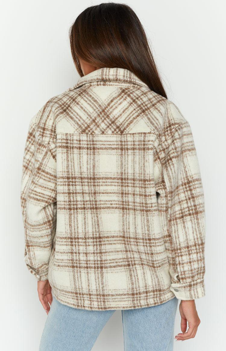 Orson Fleece Cream Check Jacket Product Image