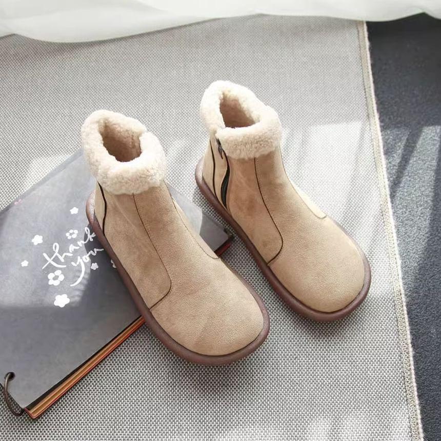 Fleece-Lined Short Snow Boots Product Image